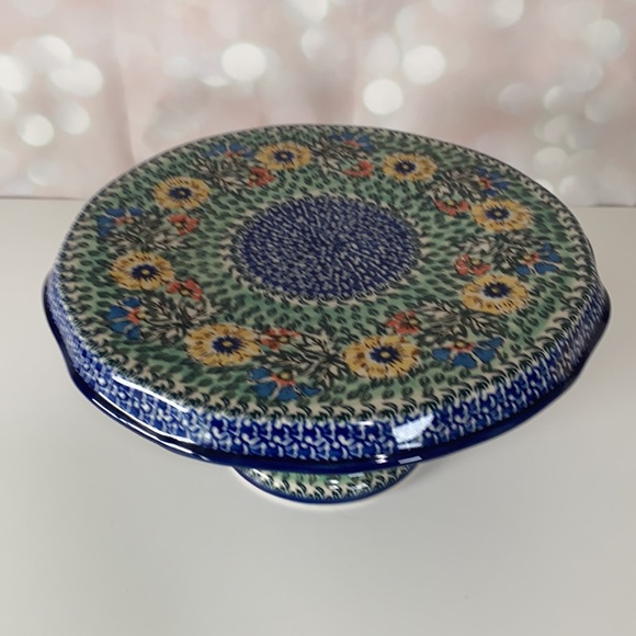 CERAMIKA ARTYSTYCZNA 12” Cake Stand - Picture 2 of 9